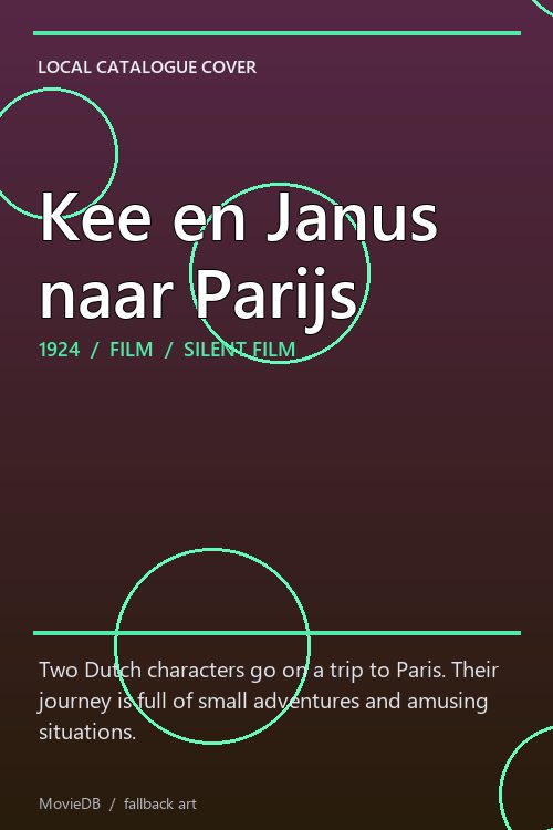 Kee en Janus naar Parijs poster