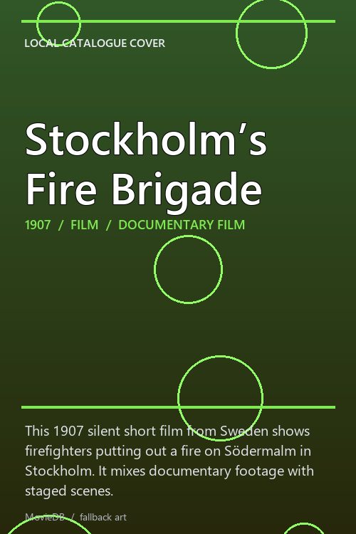 Stockholm’s Fire Brigade poster