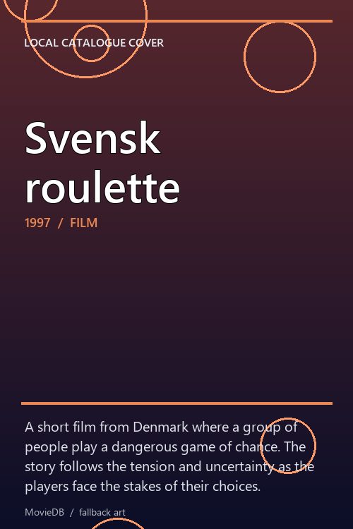 Svensk roulette poster