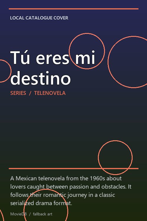 Tú eres mi destino poster