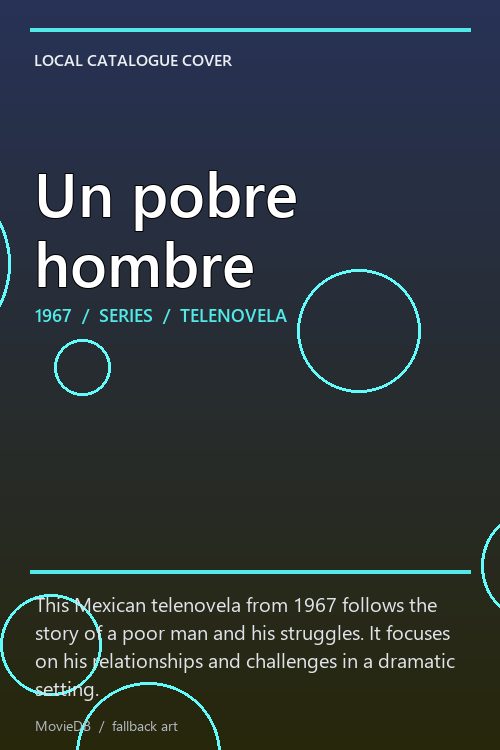 Un pobre hombre poster