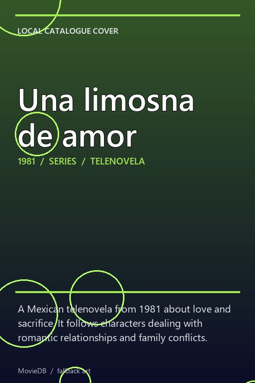 Una limosna de amor poster