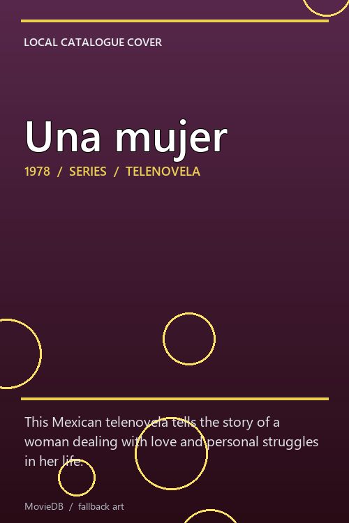 Una mujer poster