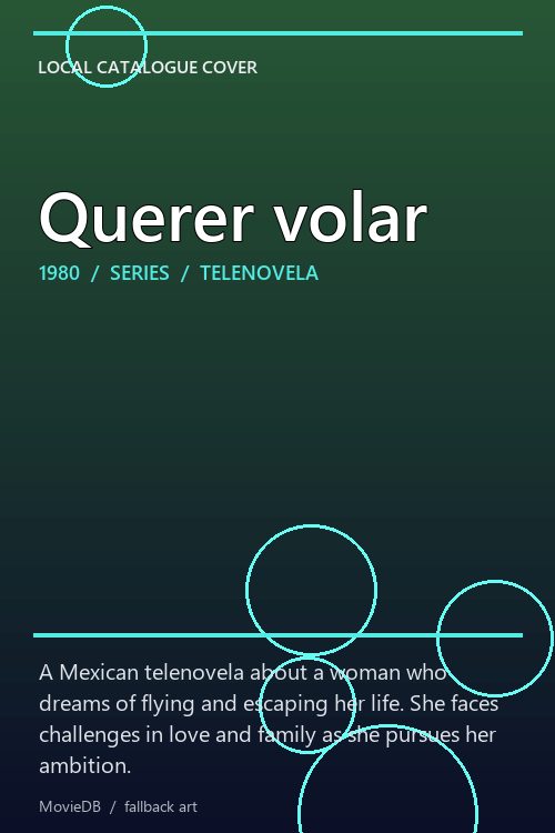 Querer volar poster
