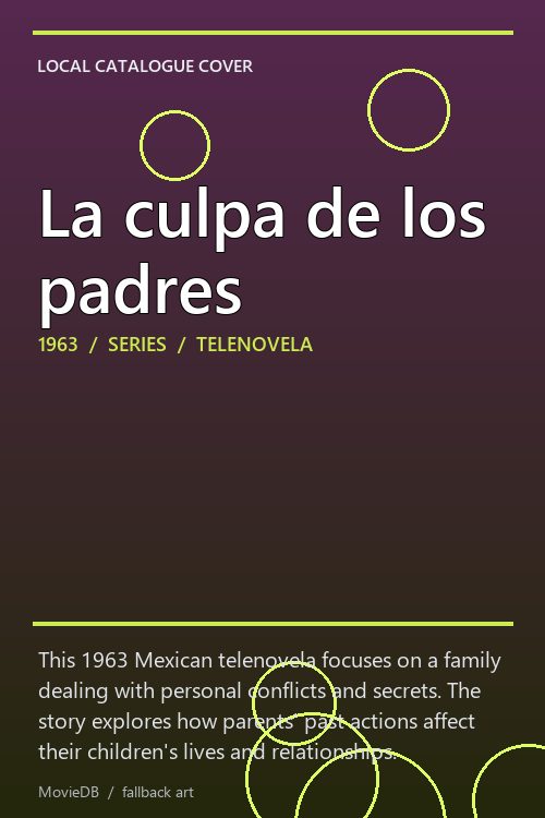 La culpa de los padres poster