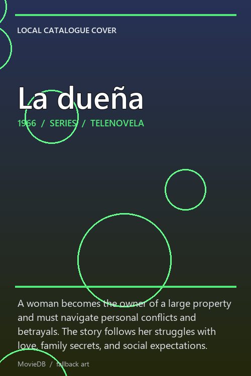 La dueña poster