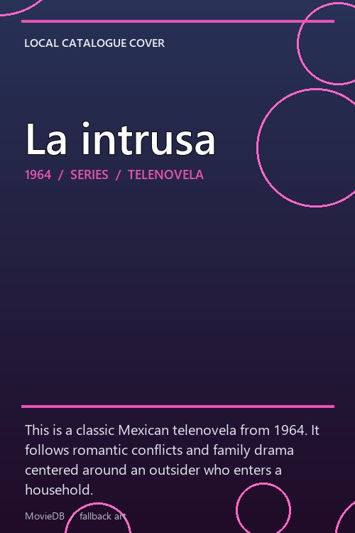 La intrusa poster