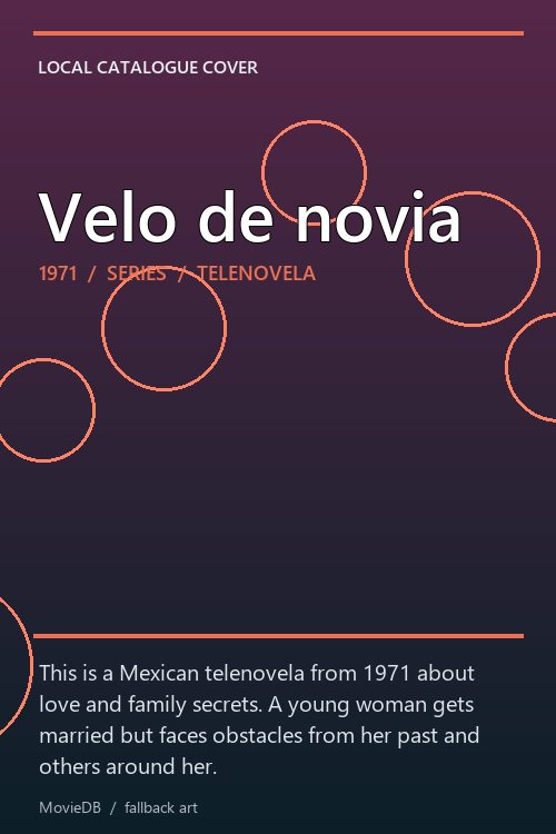 Velo de novia poster