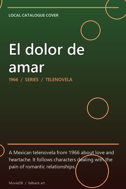 El dolor de amar poster