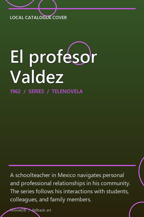 El profesor Valdez poster