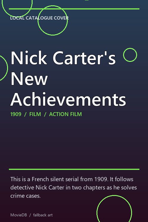 Nick Carter's New Achievements poster