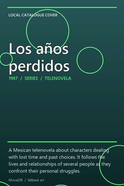 Los años perdidos poster