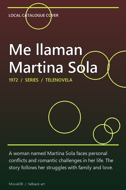 Me llaman Martina Sola poster