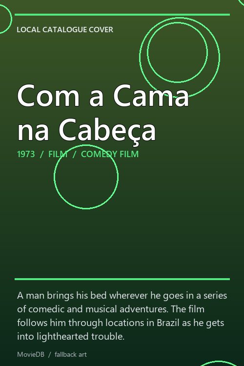 Com a Cama na Cabeça poster
