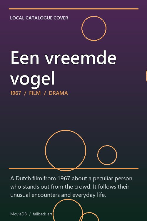 Een vreemde vogel poster