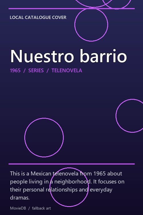 Nuestro barrio poster
