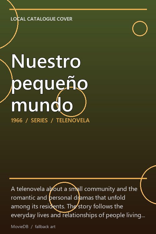 Nuestro pequeño mundo poster