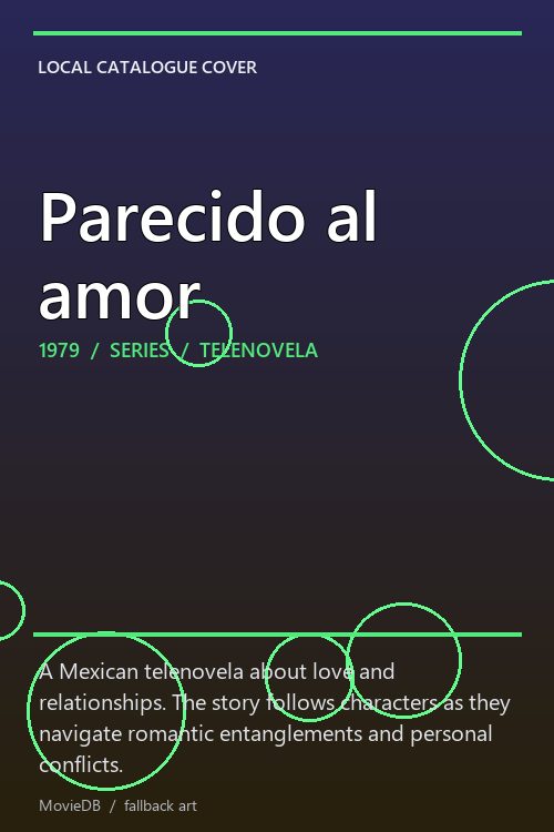 Parecido al amor poster