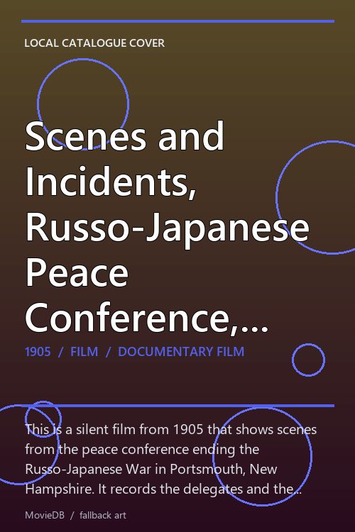 Scenes and Incidents, Russo-Japanese Peace Conference, Portsmouth, N. H. poster