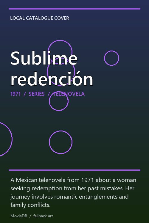 Sublime redención poster