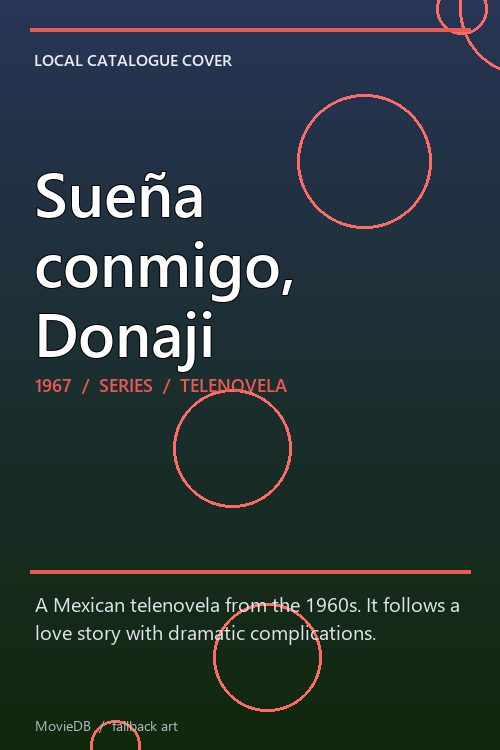 Sueña conmigo, Donaji poster
