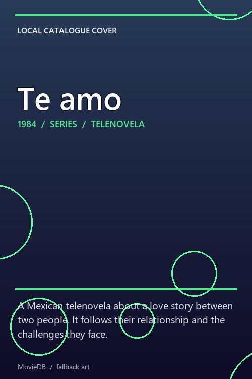 Te amo poster