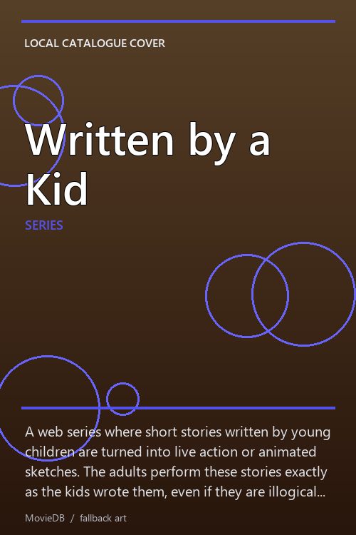 Written by a Kid poster