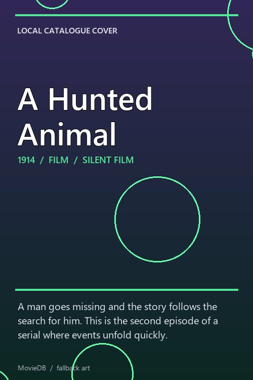 A Hunted Animal poster