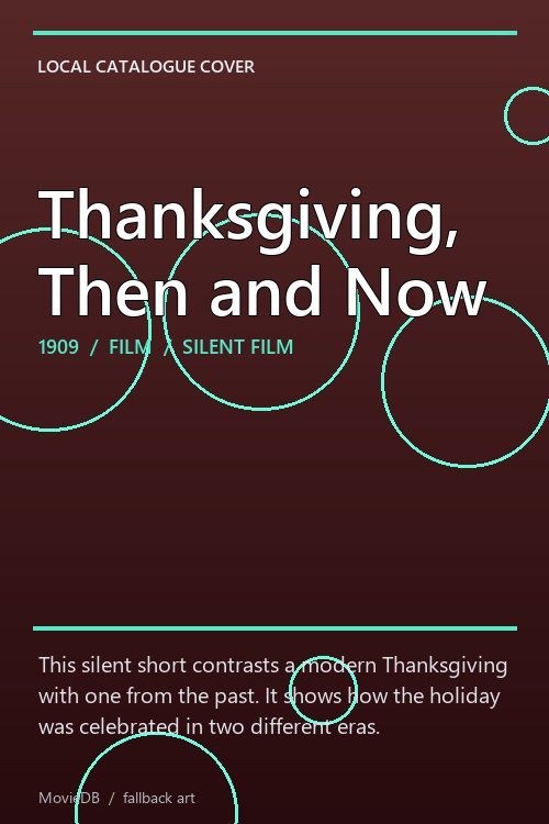 Thanksgiving, Then and Now poster