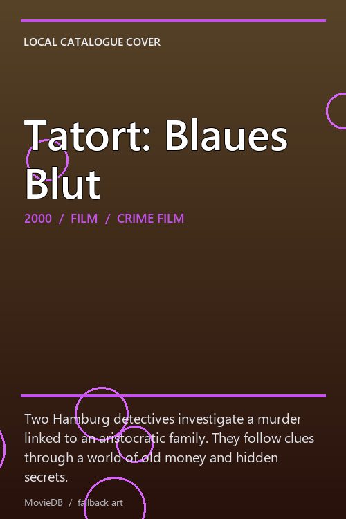 Tatort: Blaues Blut poster