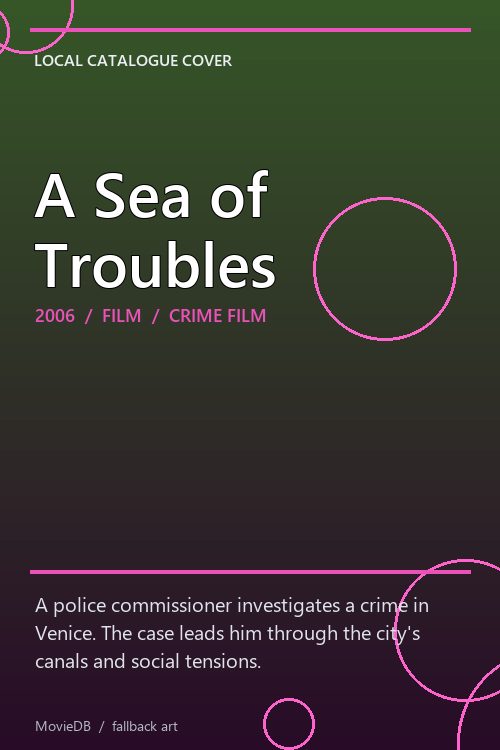 A Sea of Troubles poster