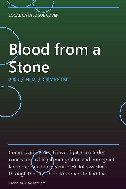 Blood from a Stone poster