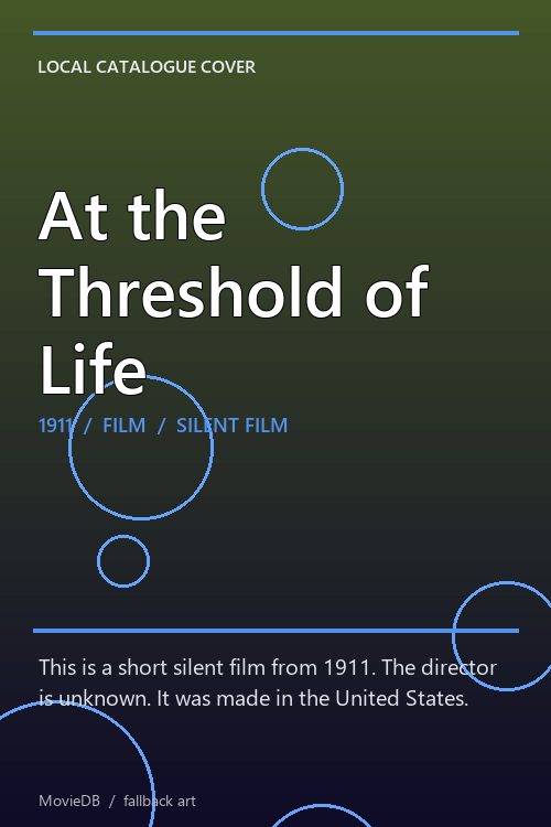 At the Threshold of Life poster