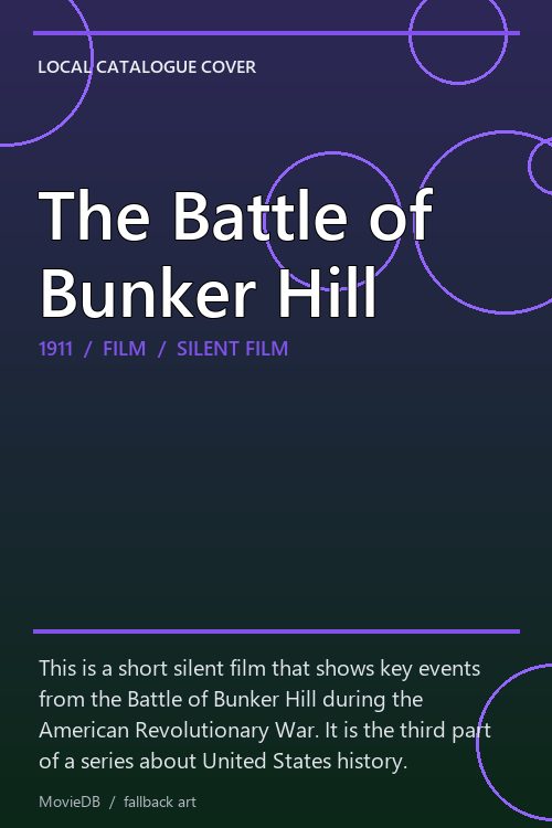 The Battle of Bunker Hill poster