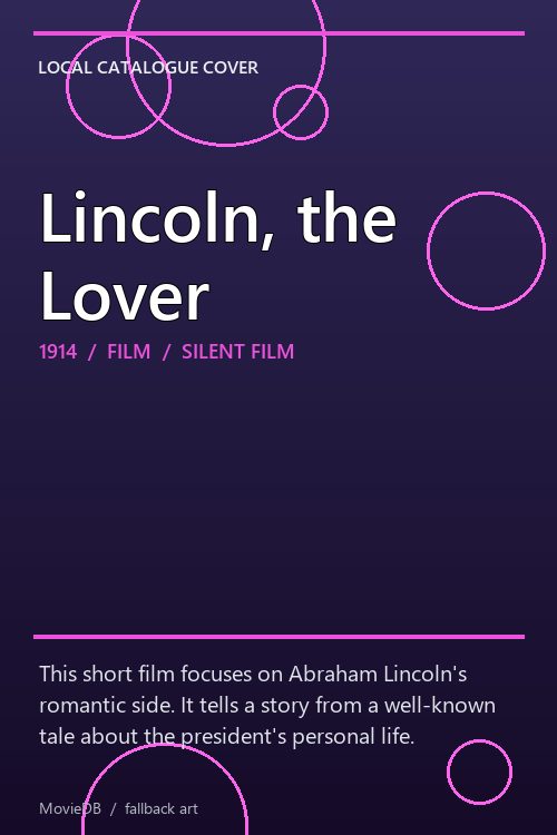 Lincoln, the Lover poster