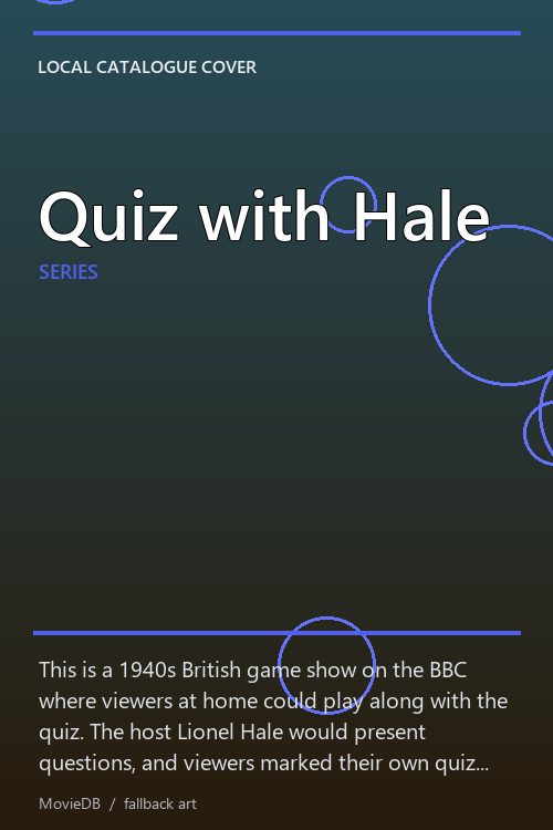 Quiz with Hale poster