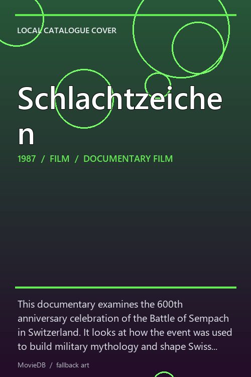 Schlachtzeichen poster