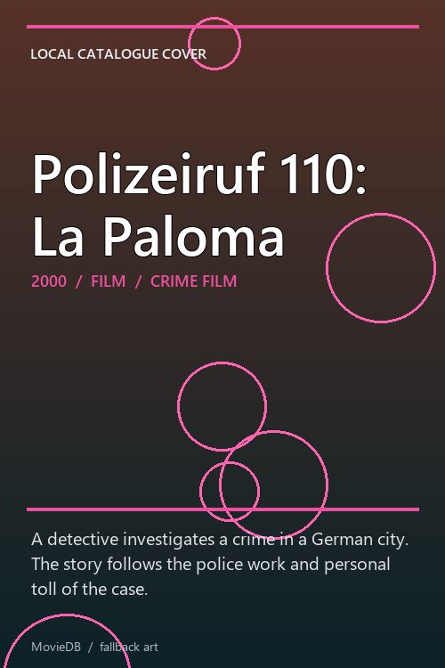 Polizeiruf 110: La Paloma poster