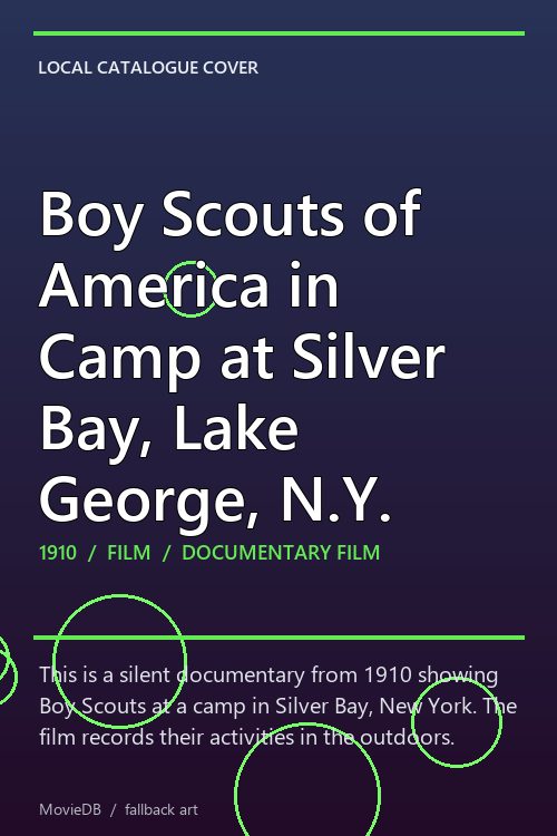 Boy Scouts of America in Camp at Silver Bay, Lake George, N.Y. poster