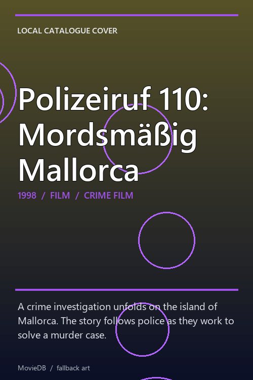 Polizeiruf 110: Mordsmäßig Mallorca poster