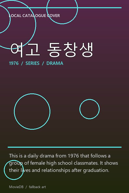 여고 동창생 poster