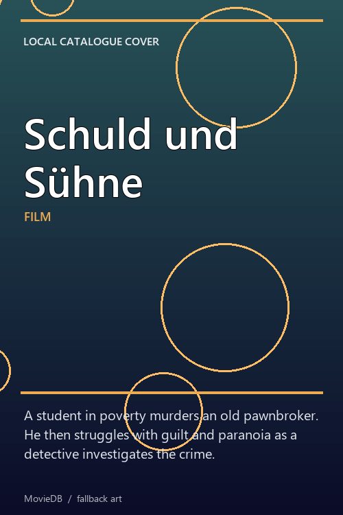Schuld und Sühne poster