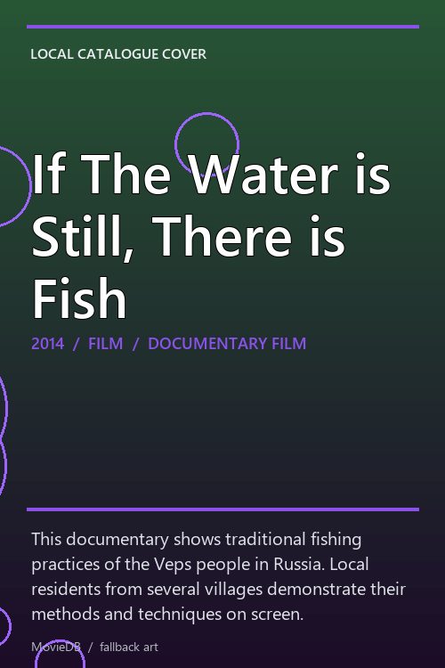 If The Water is Still, There is Fish poster
