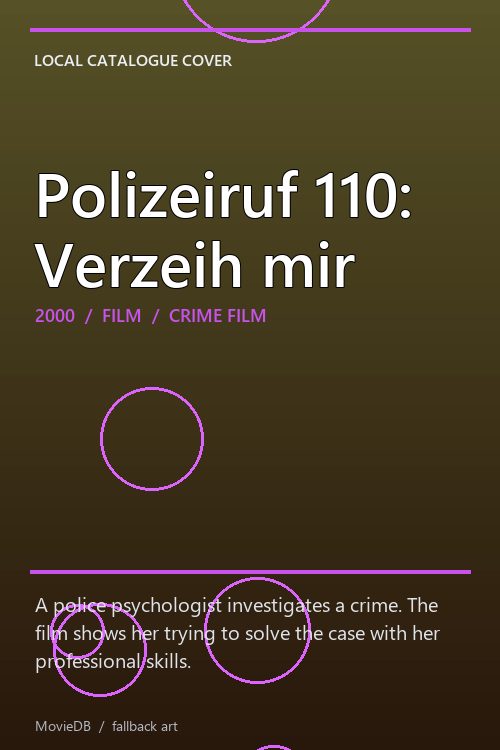 Polizeiruf 110: Verzeih mir poster