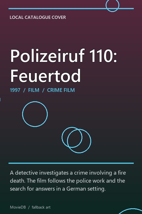 Polizeiruf 110: Feuertod poster