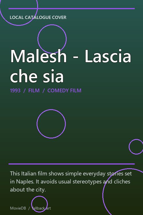 Malesh - Lascia che sia poster