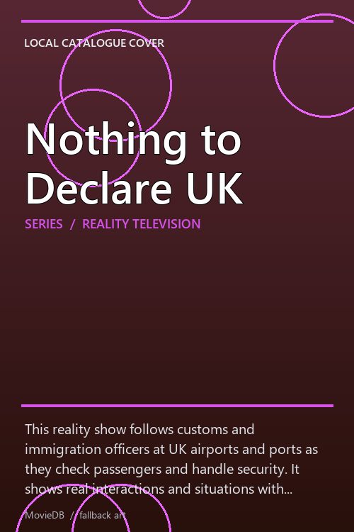 Nothing to Declare UK poster