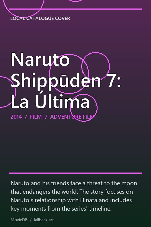 Naruto Shippūden 7: La Última poster