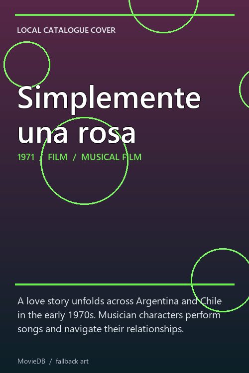 Simplemente una rosa poster