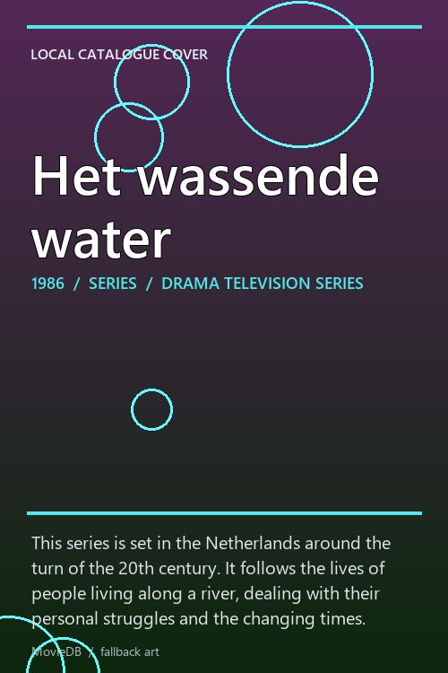 Het wassende water poster